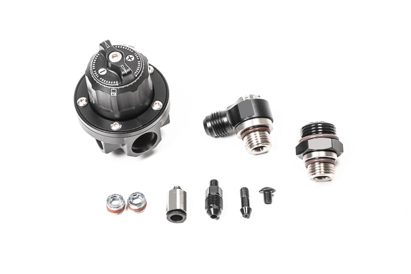Radium Engineering — Radium Engineering 8AN ORB Direct Mount Regulator-Rotating Assembly (DMR-RA) - Black - view 3